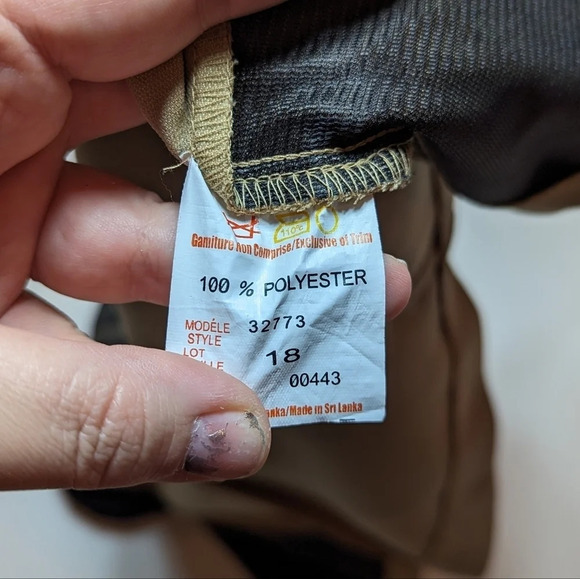 Vintage Jessica Open Front Camel Tan Black Blazer Jacket Woman 18 Shoulder Pad - Picture 6 of 8